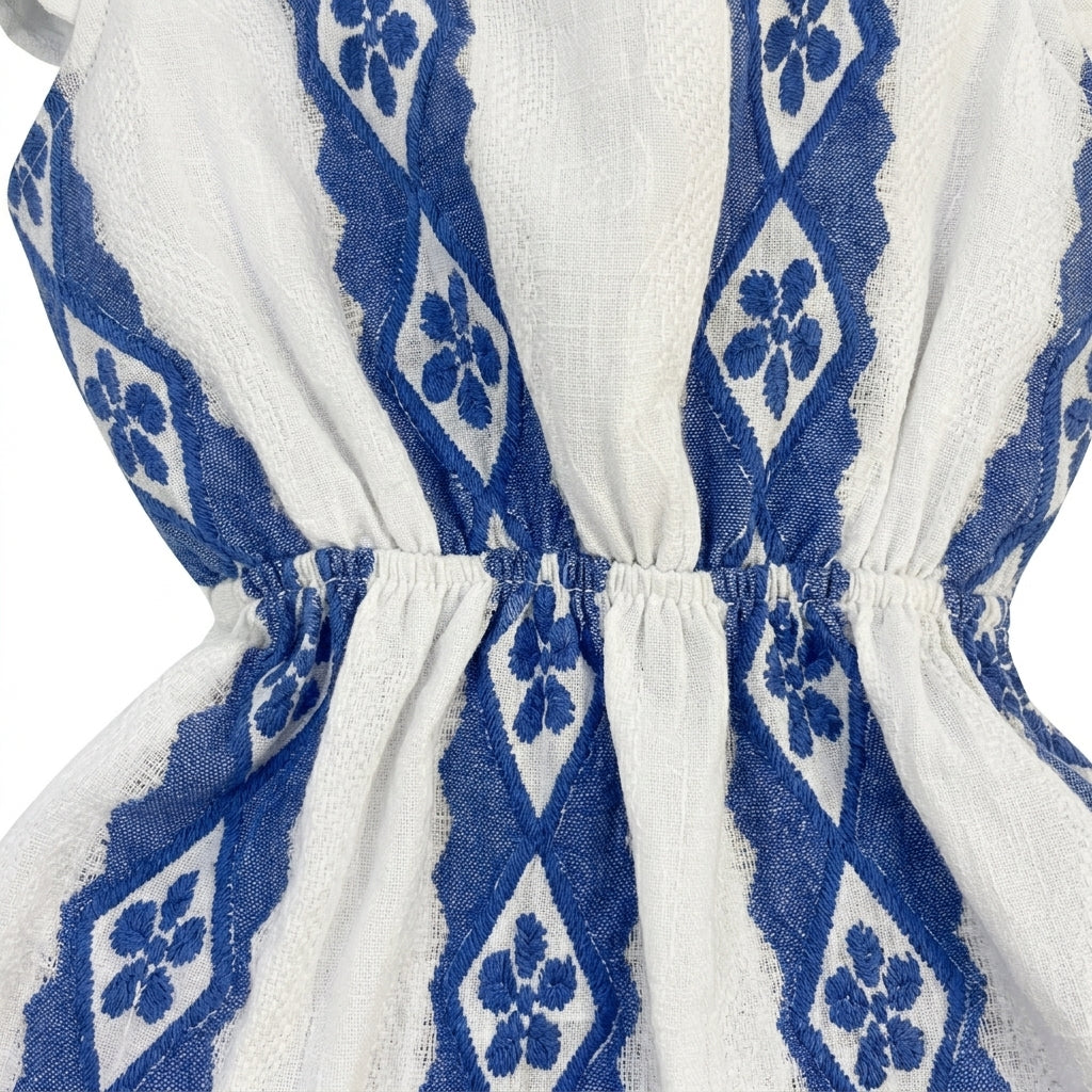 Kids Patterned Tiered Dress
