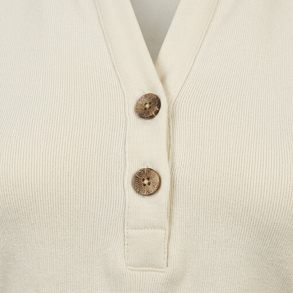 Sleeveless Collared Top With Button Placket