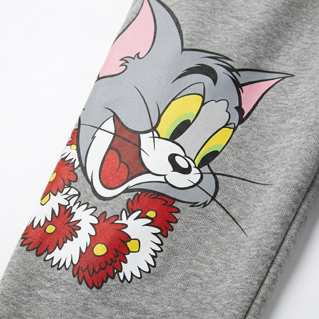 Kids Tom And Jerry Printed Jogger Pants