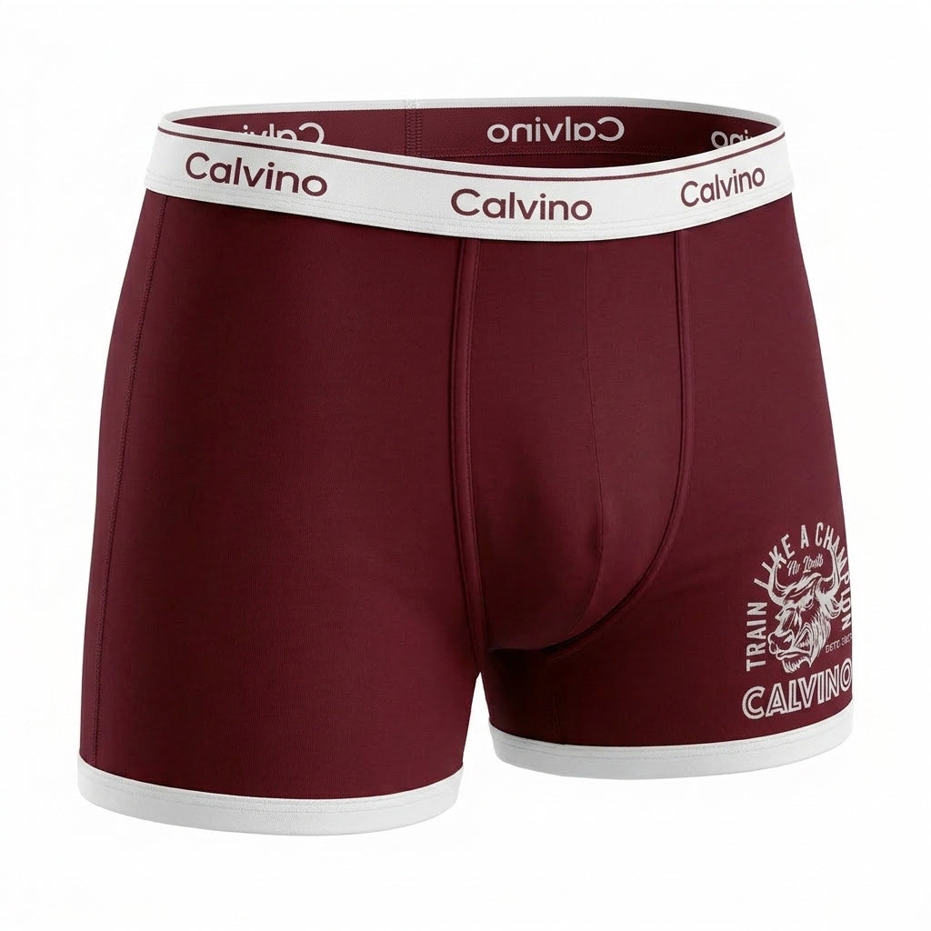 Men Boxer Briefs With Logo Waistband