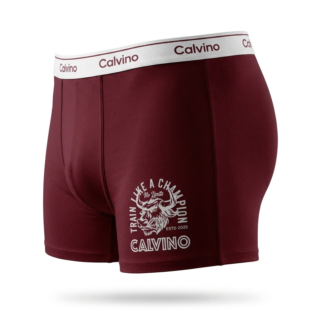 Men Boxer Briefs With Logo Waistband