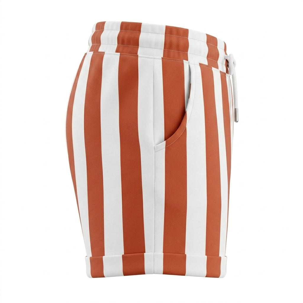 Kids Striped Drawstring Shorts