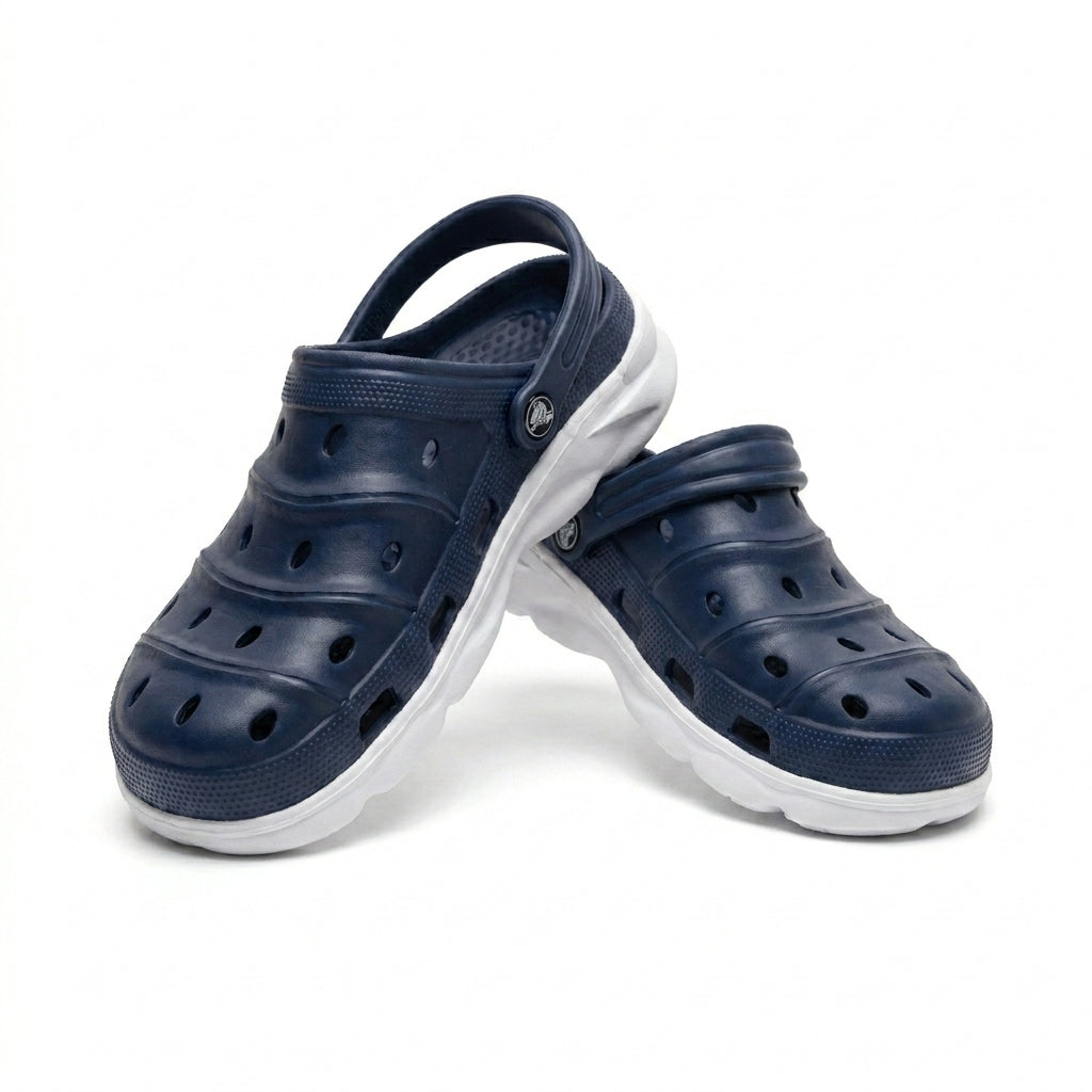Kids Perforated Clog Sandals With Back Strap