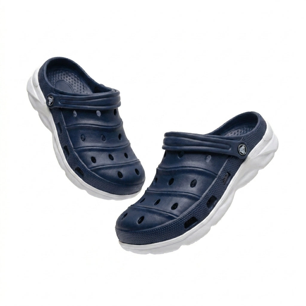 Kids Perforated Clog Sandals With Back Strap