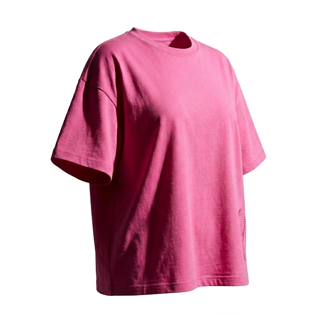 Women Short Sleeve T Shirt With Tennis Racket Embroidery