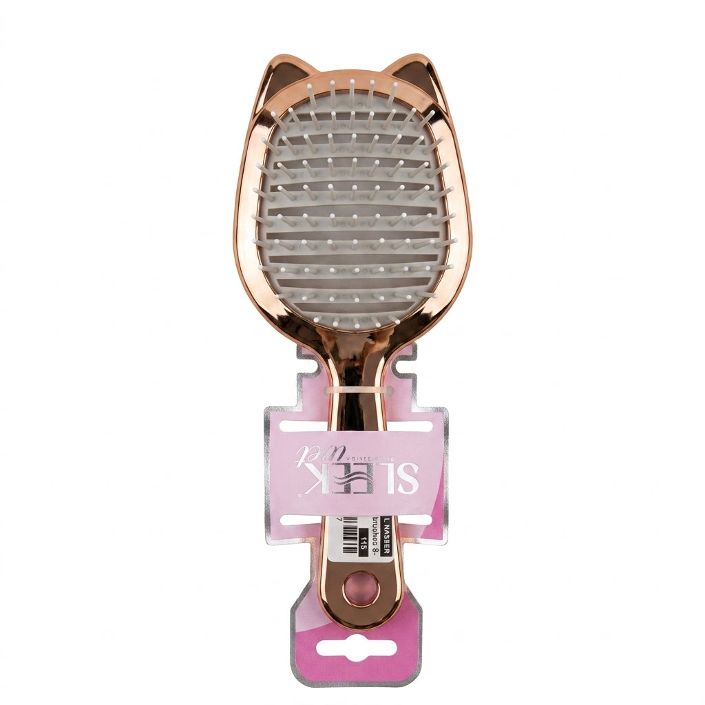 Metallic Paddle Detangling Hair Brush