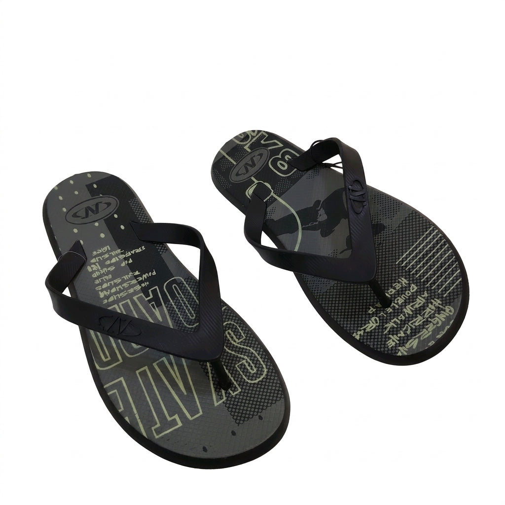 Men Printed Casual Flip Flops