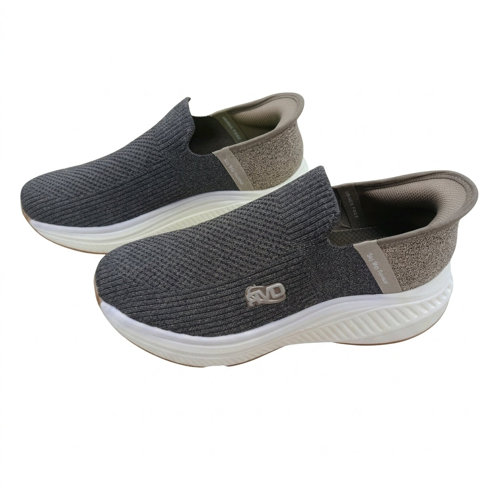 Men Knit Slip On Sneakers
