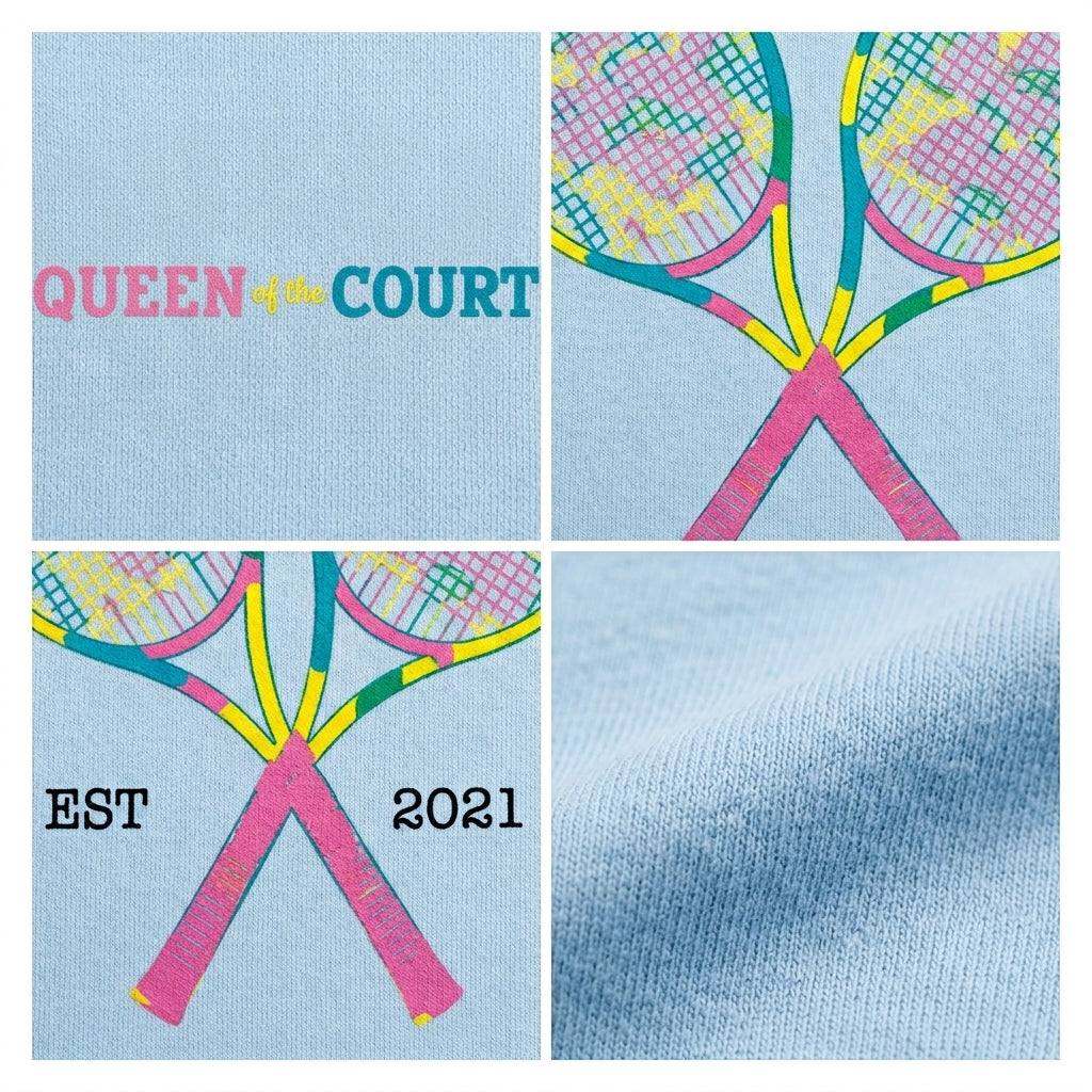 Women Graphic T Shirt With Tennis Print
