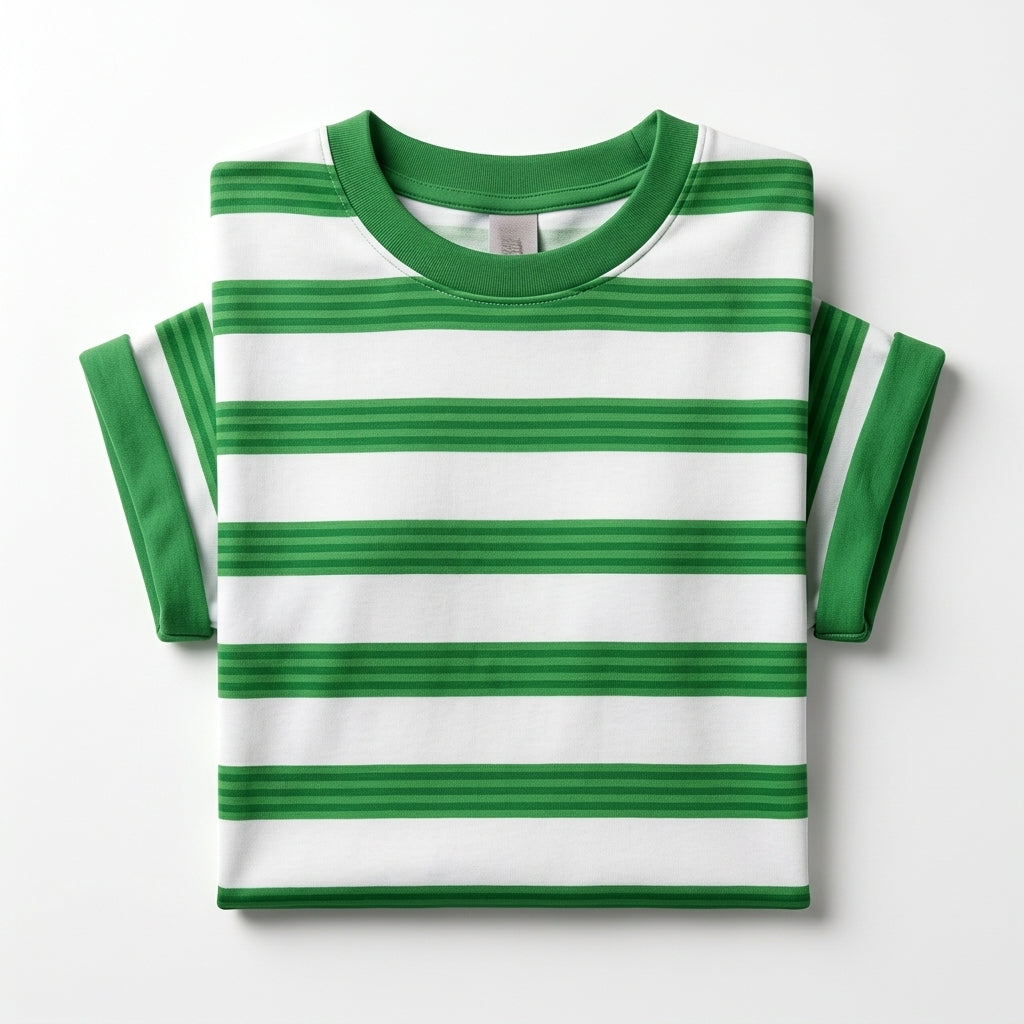 Girls Striped Short Sleeve T Shirt