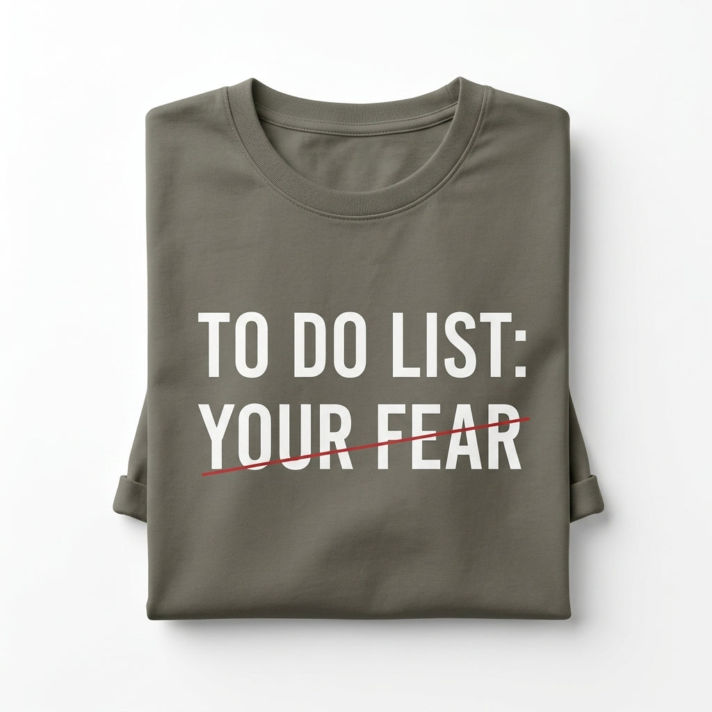 Men Graphic T Shirt To Do List Your Fear