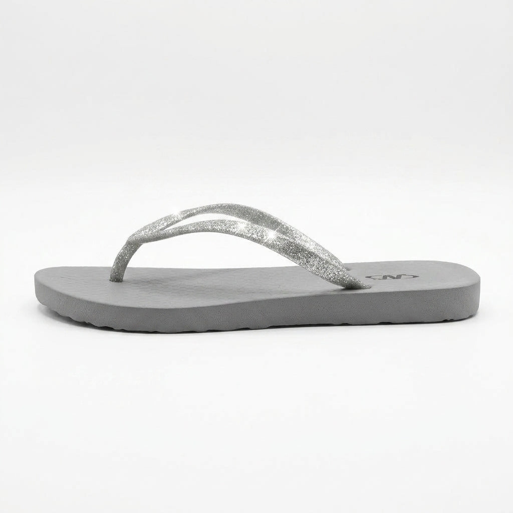 Women Glitter Strap Flip Flop Sandals