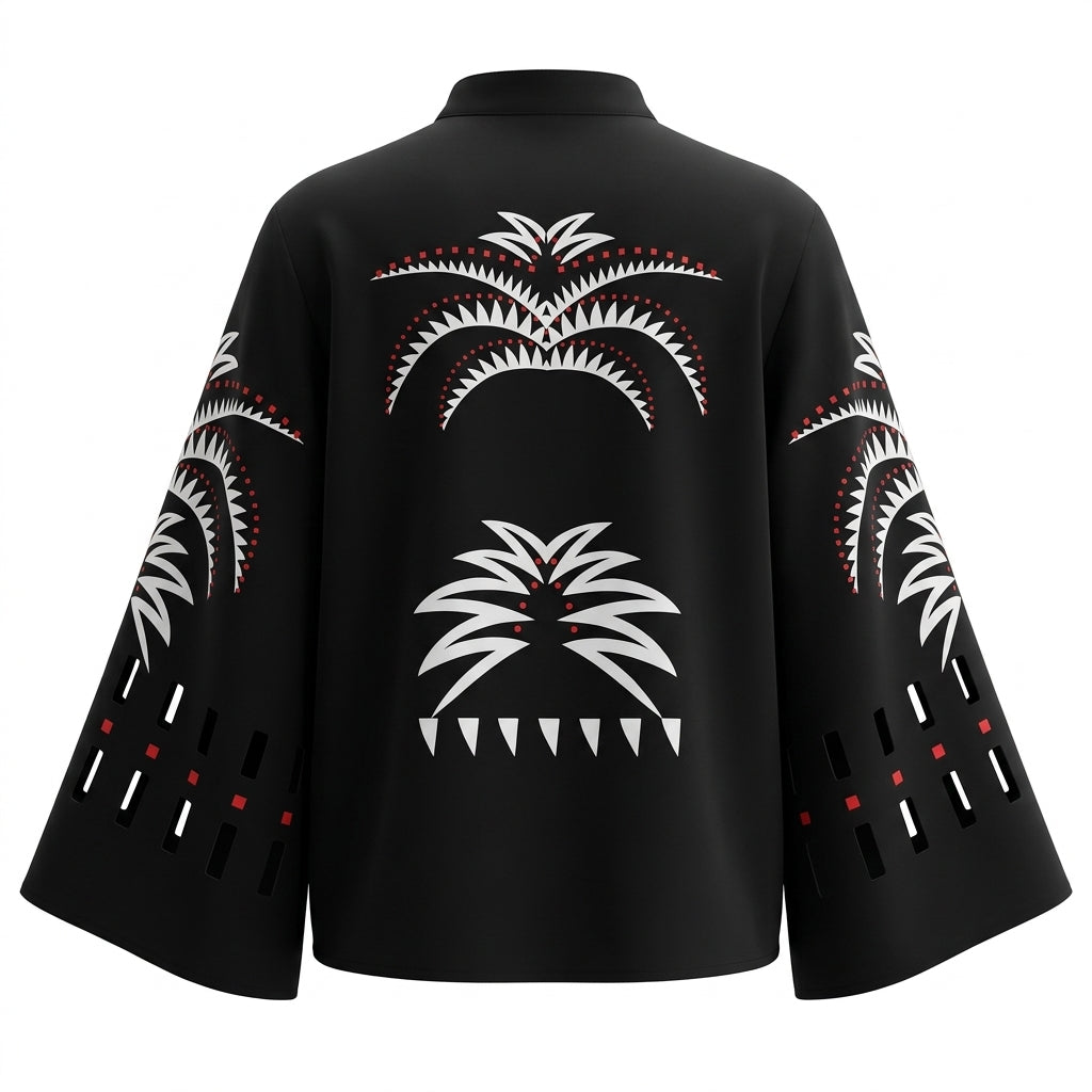 Women Printed Button Front Blouse