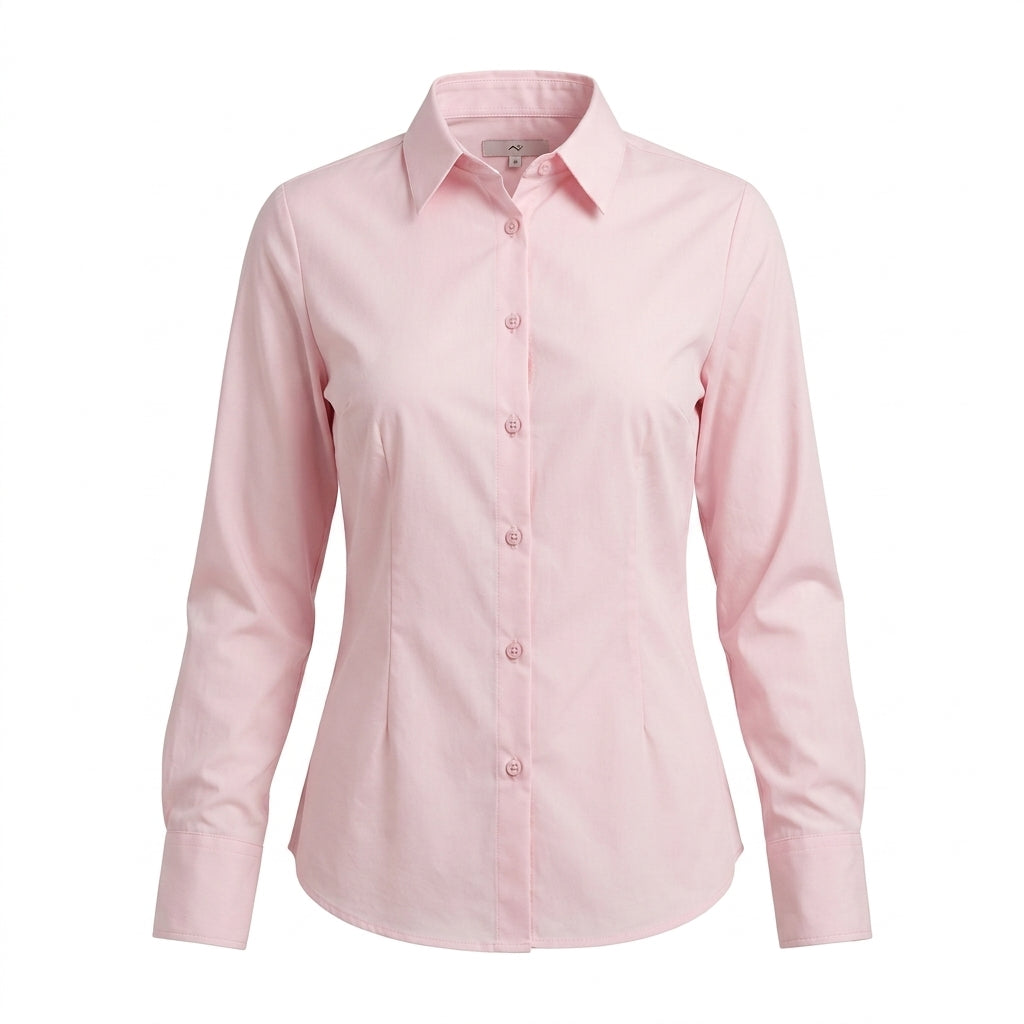 Women Tailored Button Front Shirt