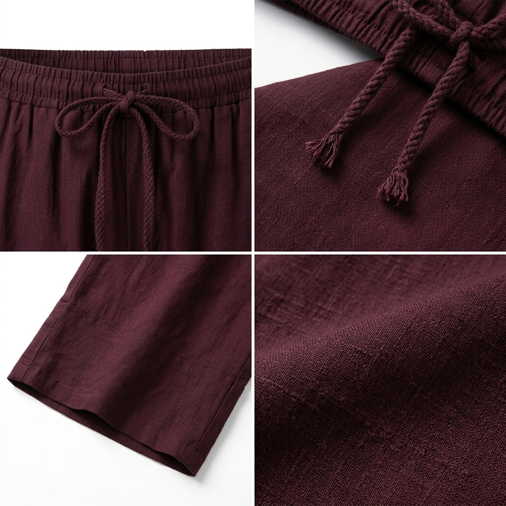 Women Drawstring Wide Leg Pants