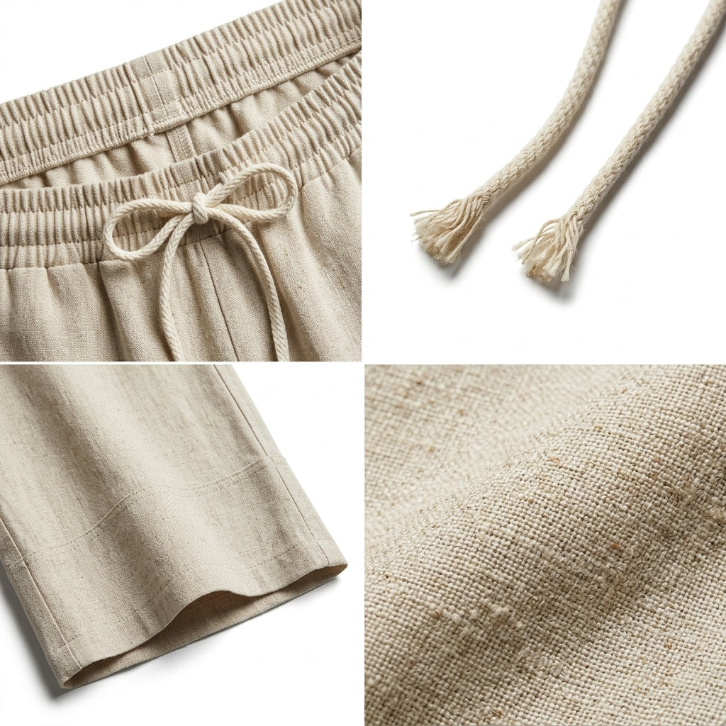 Women Drawstring Wide Leg Pants