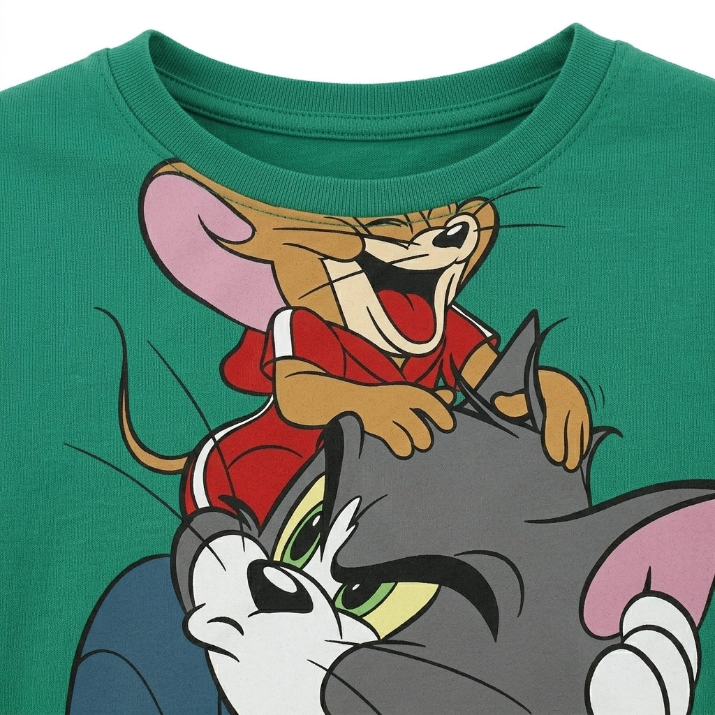 Tom And Jerry Kids Graphic Printed T Shirt
