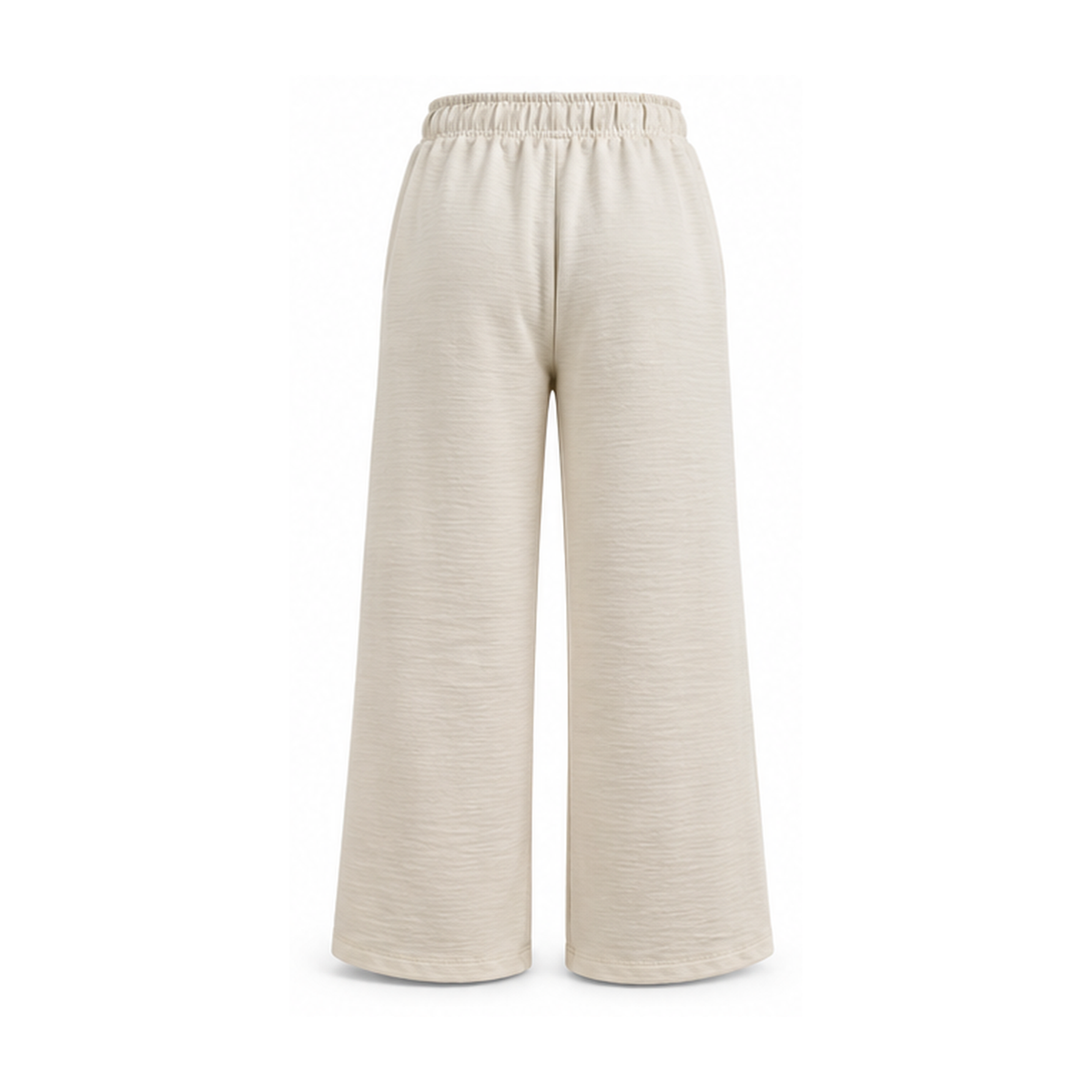 Women Elastic Waist Wide Leg Pants