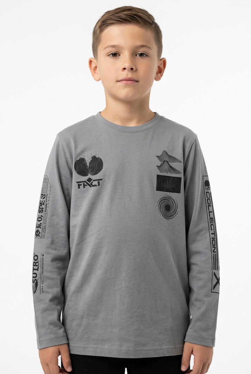 Boys Printed Long Sleeve T-Shirt