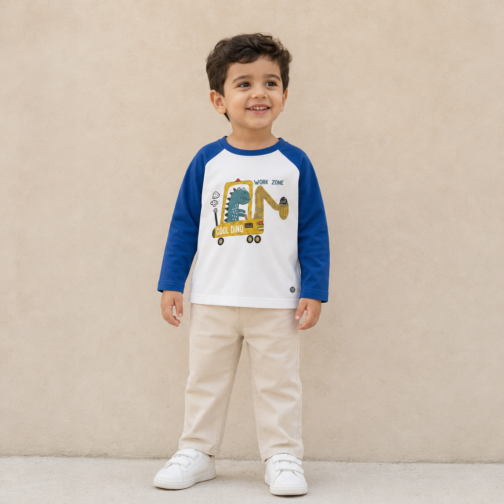 WHITE-BLUE - on model