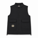 Kids Jacquard Puffer Vest With Flap Pockets