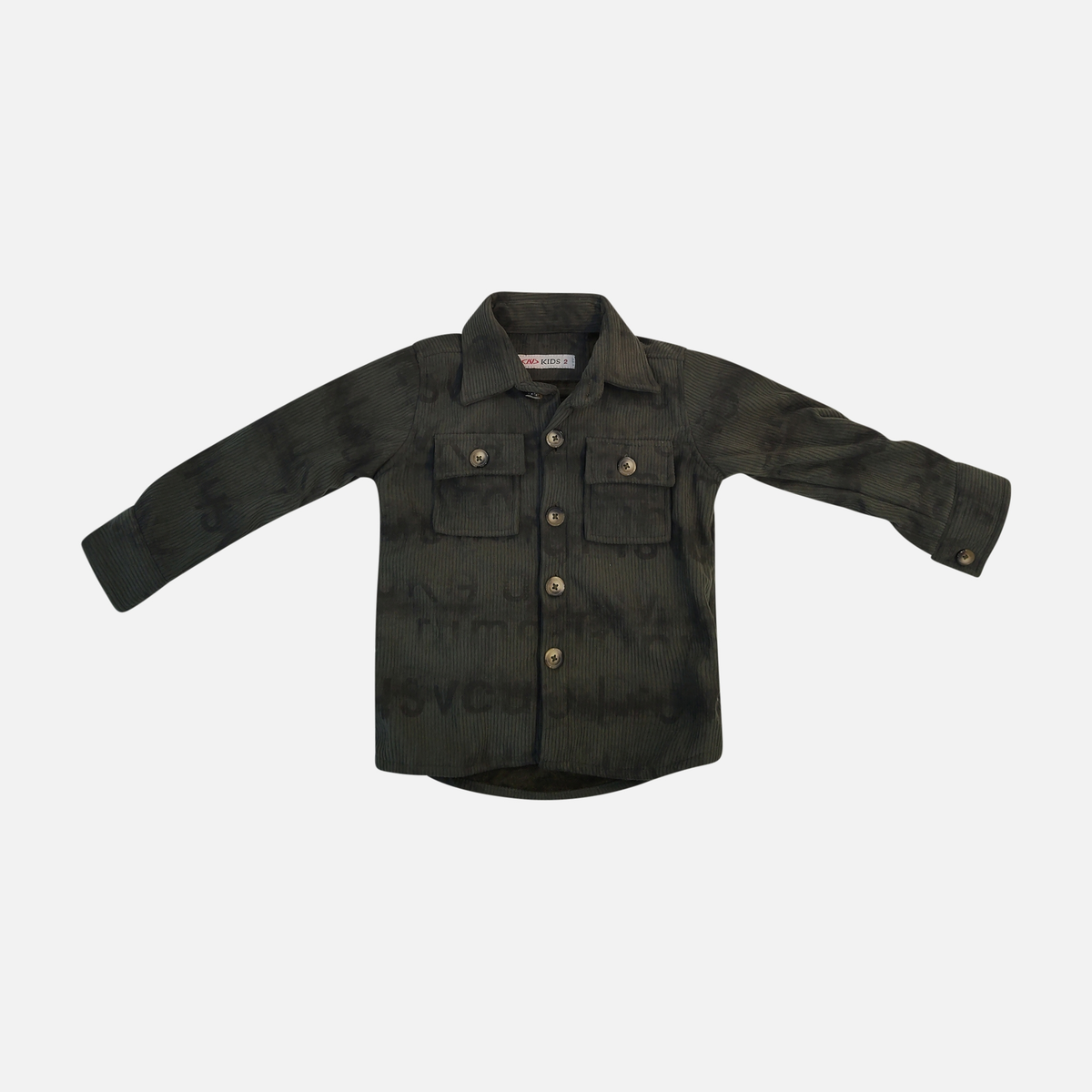 Kids Long Sleeve Shirt With Flap Pockets