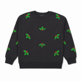 Women Sequin Holly Crew Neck Sweatshirt