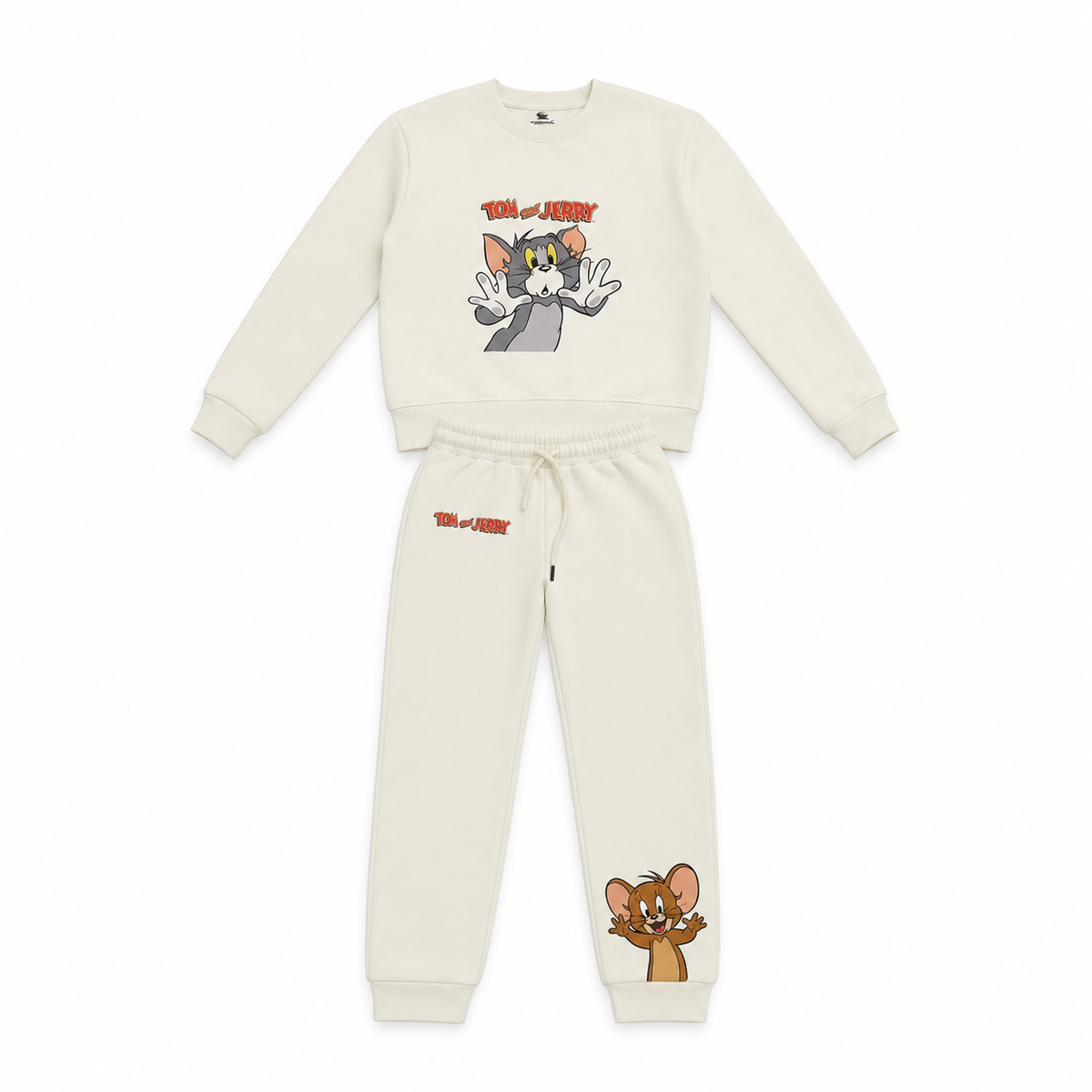 Girls 2 Pieces Tom and Jerry Sweatshirt & Jogger Set