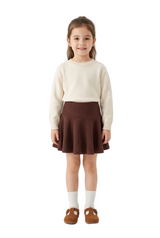 Toddler Girls Ribbed Flared Skirt