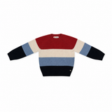 Kids Striped Knitted Crew Neck Sweater