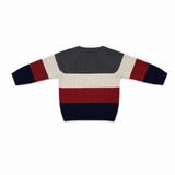 Kids Striped Knitted Crew Neck Sweater