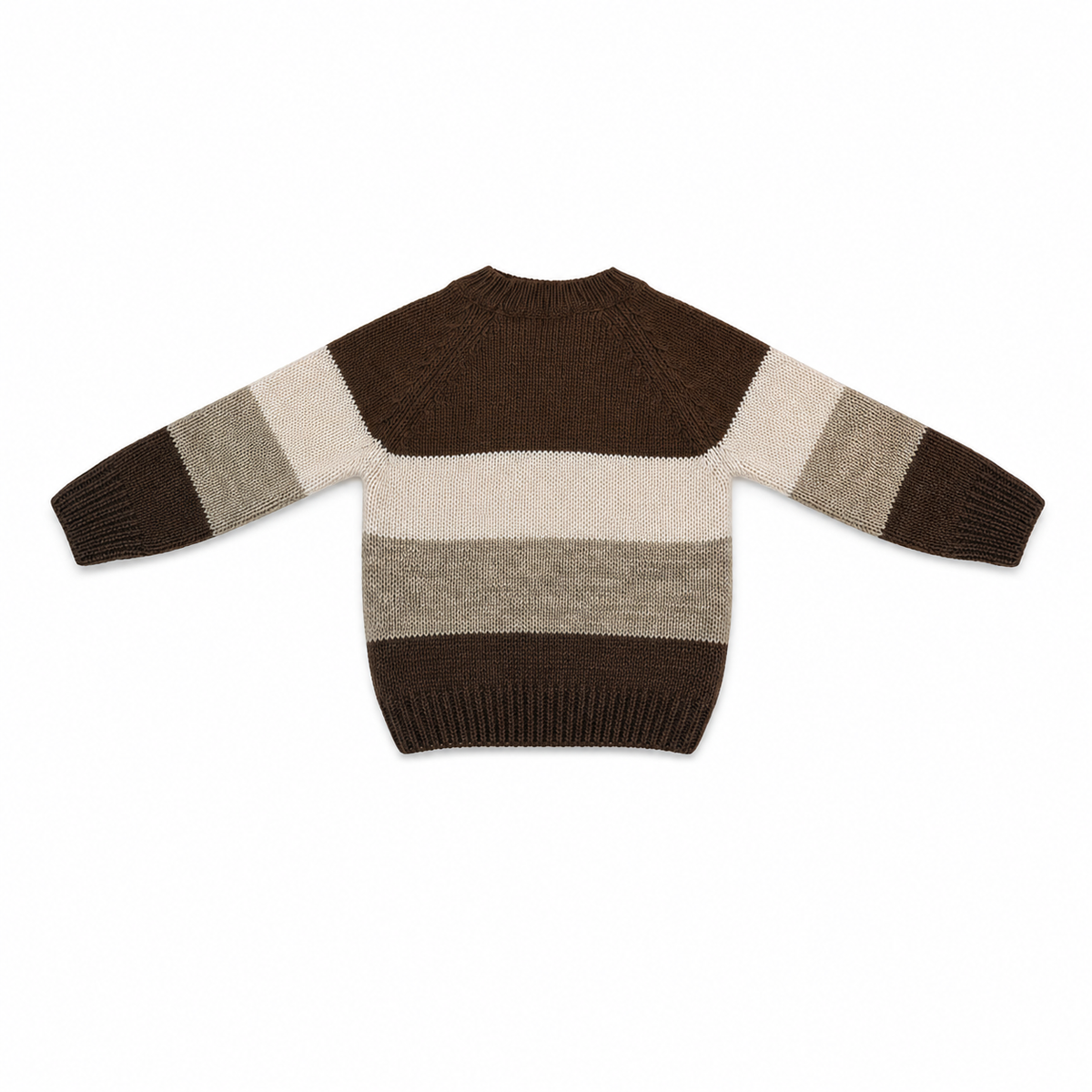 Kids Striped Knitted Crew Neck Sweater