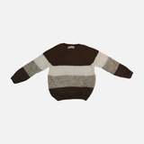 Kids Striped Knitted Crew Neck Sweater