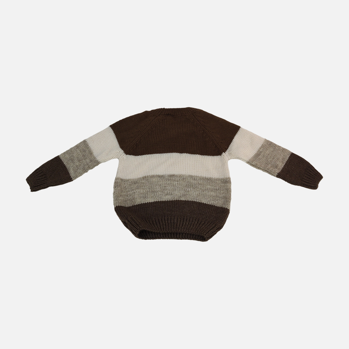 Kids Striped Knitted Crew Neck Sweater