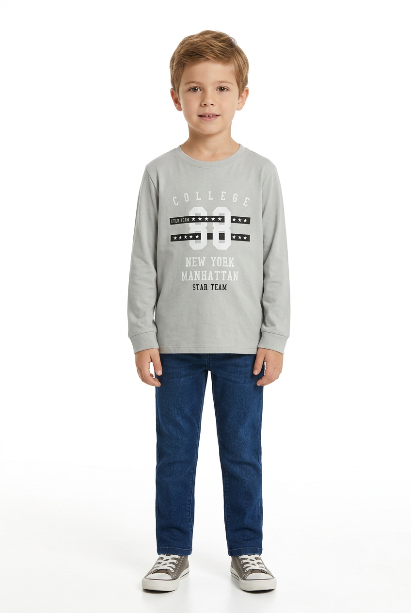 Boys Printed Long Sleeve T-Shirt