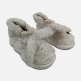 Women Plush Bunny Ear Slipper Boots