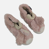 Women Plush Bunny Ear Slipper Boots