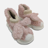 Women Plush Bunny Ear Slipper Boots