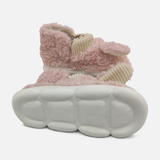 Women Plush Bunny Ear Slipper Boots