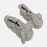 Women Plush Bunny Ear Slipper Boots
