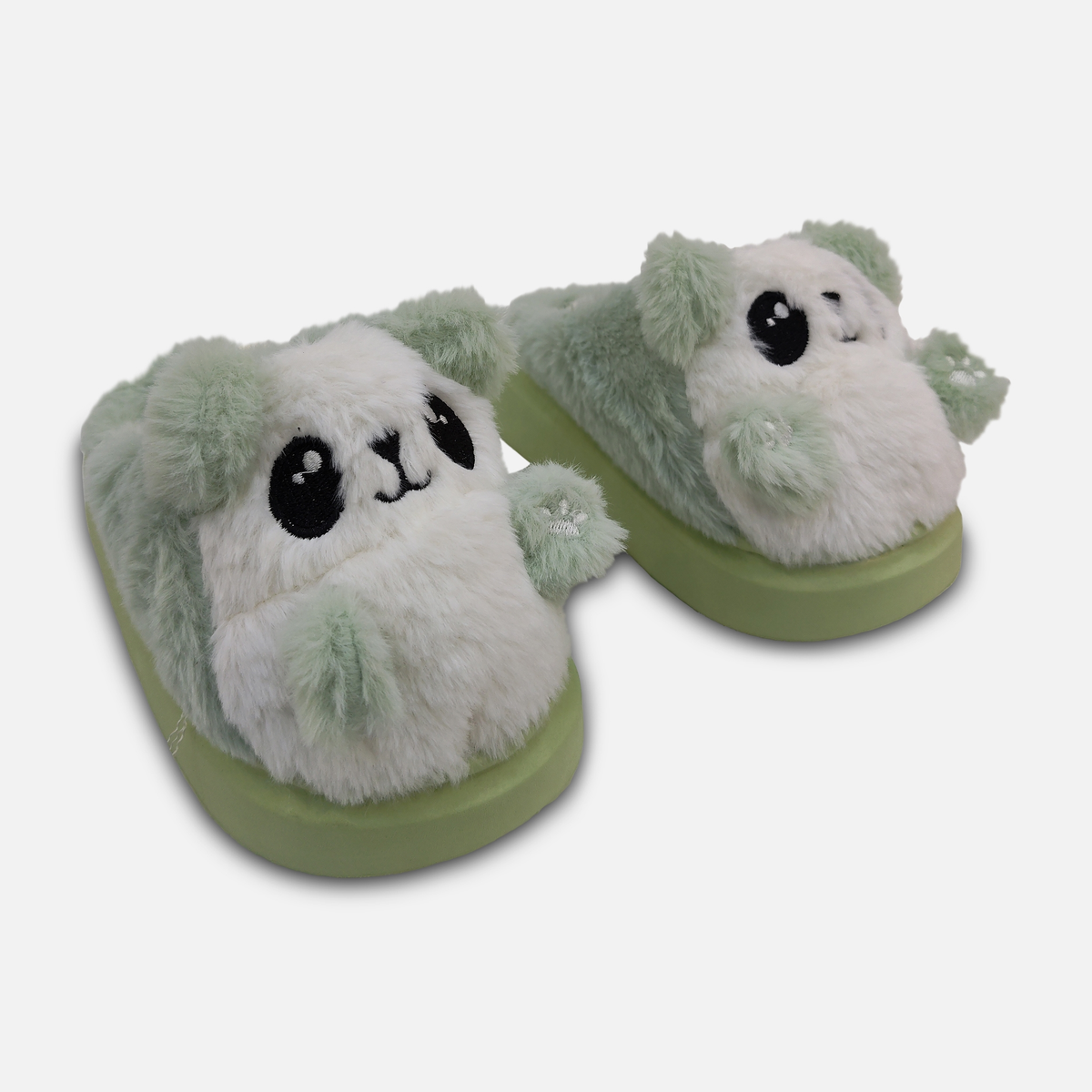 Kids Plush Panda Slippers