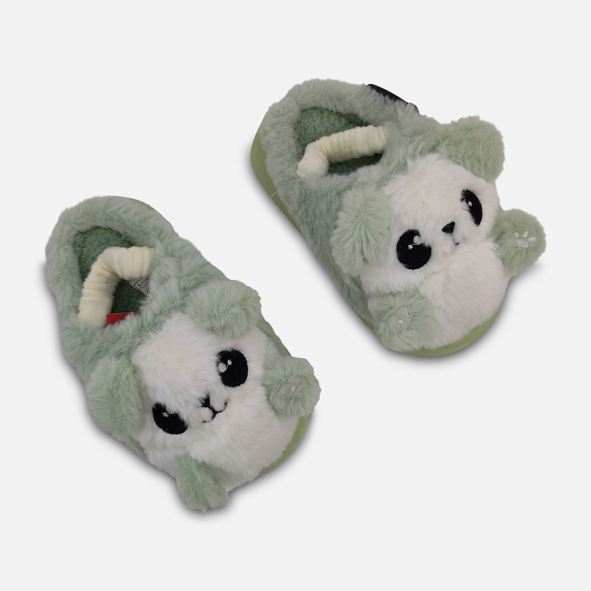 Kids Plush Panda Slippers