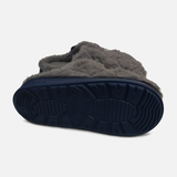 Men Quilted Faux Fur Slipper