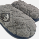 Men Quilted Faux Fur Slipper