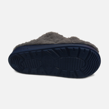 Men Quilted Faux Fur Slipper