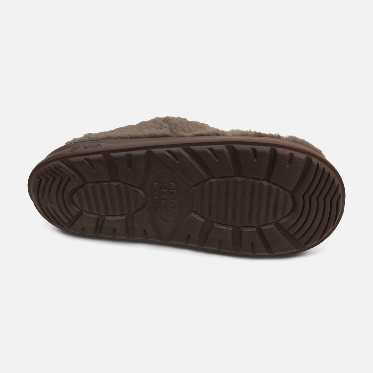 Men Quilted Faux Fur Slipper