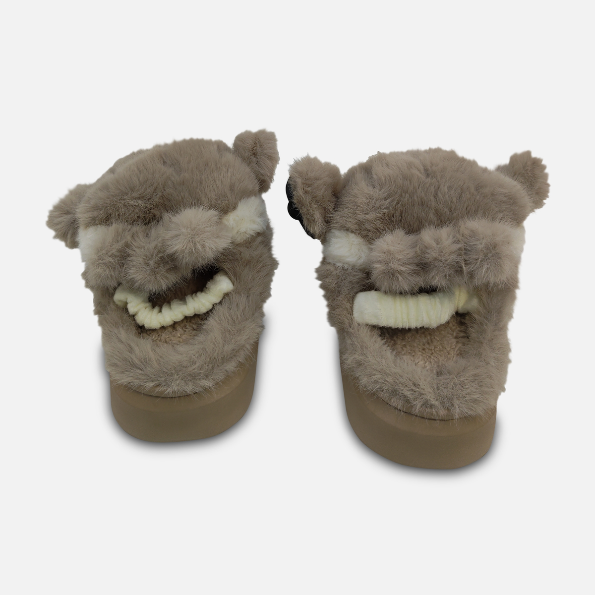 Kids Plush Bear Slippers
