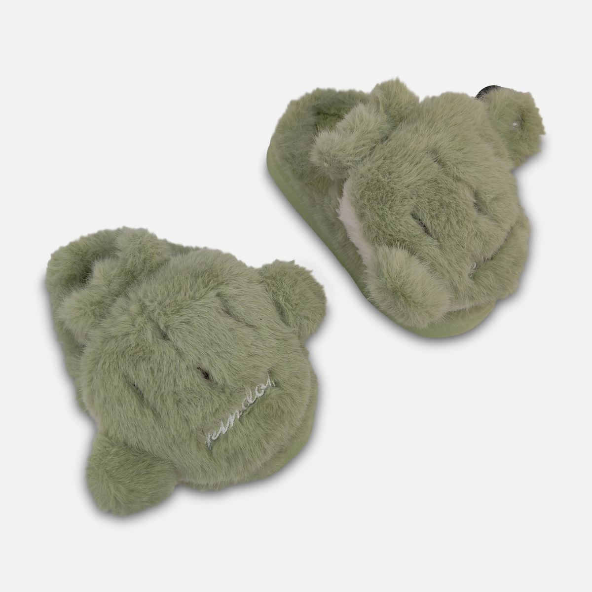 Kids Plush Bear Slippers