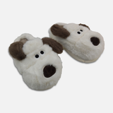 Plush Dog Face Home Slippers