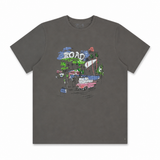 Men Printed T-Shirt Round Neck Short Sleeve